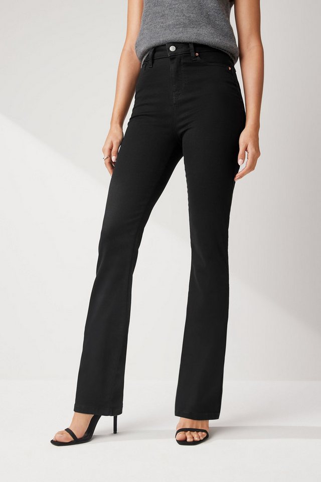 Next Push-up-Jeans Push-up Bootcut Fit Jeans, Kurzgröße (1-tlg) – Bild 5 von 5