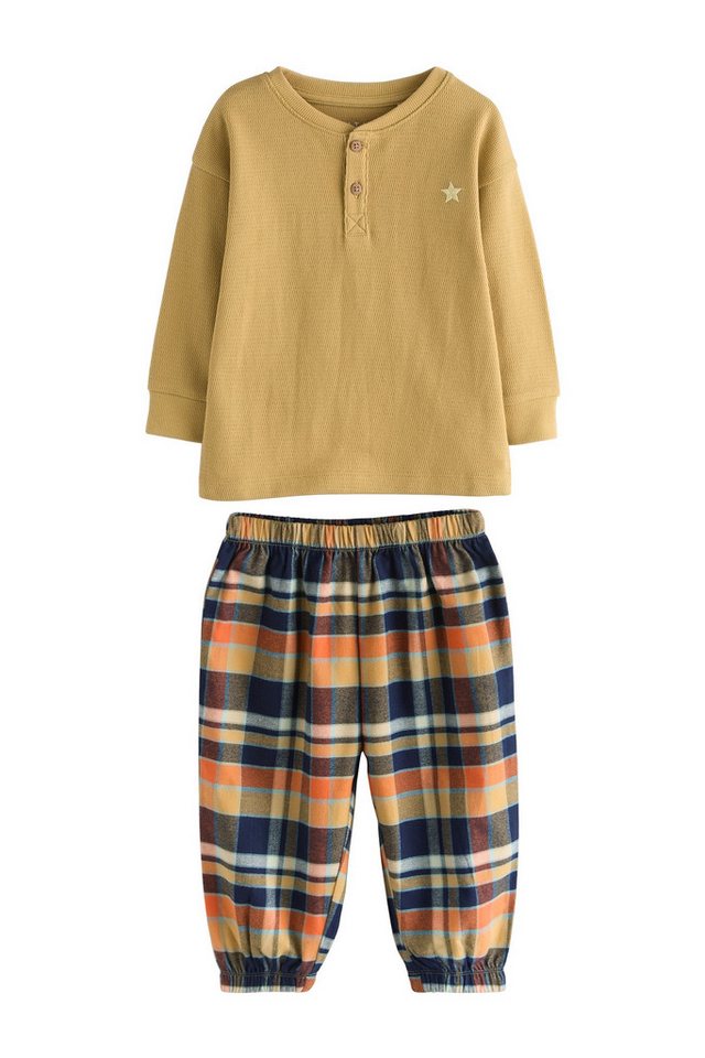 Next Pyjama Gewebte Schlafanzughose mit Karomuster, 3er-Pack (6 tlg) – Bild 4 von 5