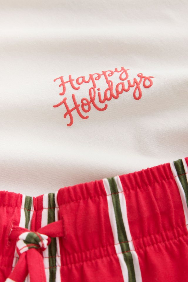 Next Pyjama Happy Holidays Schlafanzug, Familienkollektion (2 tlg) – Bild 3 von 5