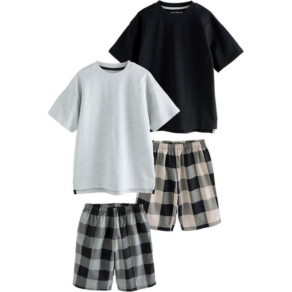 Next Pyjama Karierte Pyjamas, 2er Pack (4 tlg)