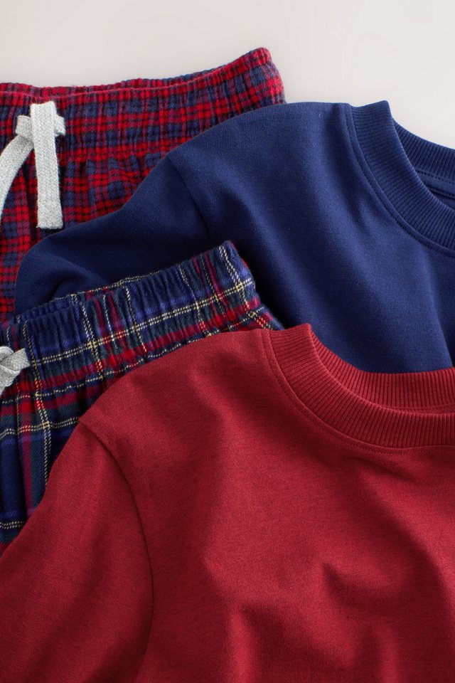 Next Pyjama Karierte Pyjamas aus Webstoff im 2er-Pack (4 tlg) – Bild 2 von 5