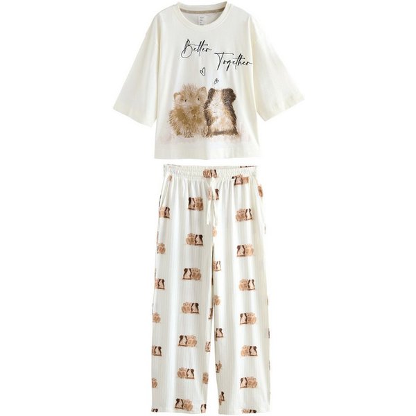 Next Pyjama Kurzärmeliger Baumwoll-Pyjama (2 tlg)