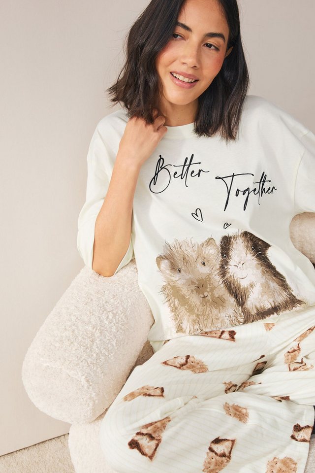 Next Pyjama Kurzärmeliger Baumwoll-Pyjama (2 tlg) – Bild 5 von 5