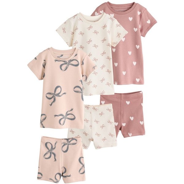 Next Pyjama Kurze Schlafanzüge, 3er-Pack (6 tlg)