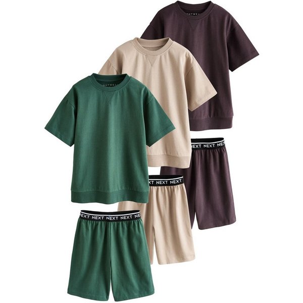 Next Pyjama Kurze Schlafanzüge, 3er-Pack (6 tlg)