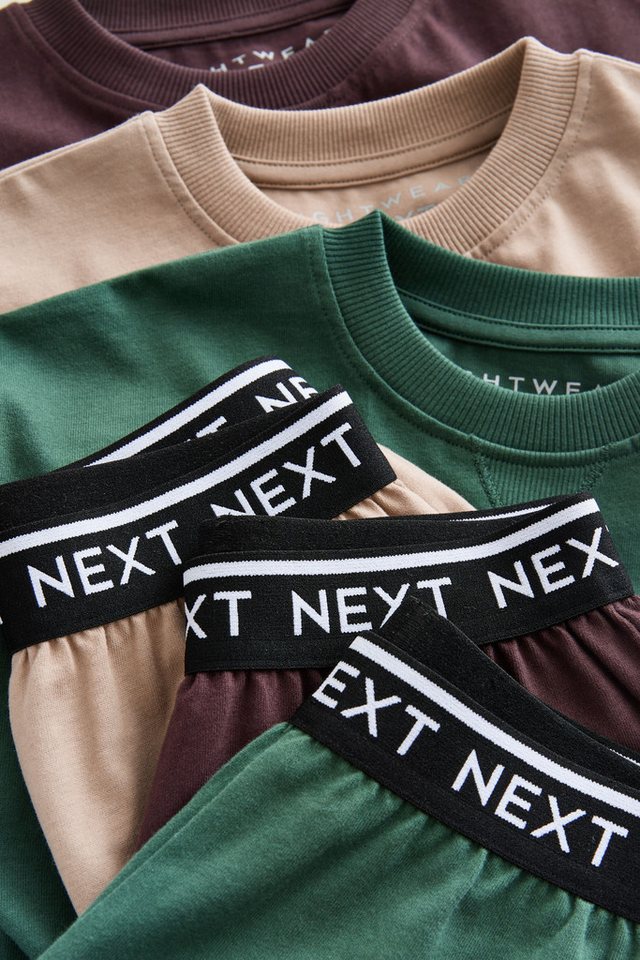 Next Pyjama Kurze Schlafanzüge, 3er-Pack (6 tlg) – Bild 4 von 5