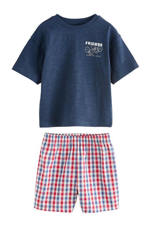 Next Pyjama Kurze Schlafanzüge aus Webmaterial, 3er-Pack (6 tlg) – Bild 3 von 5