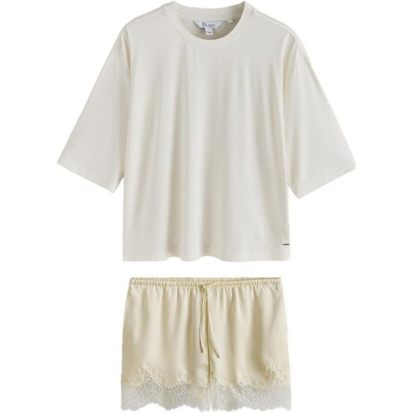 Next Pyjama Kurzes Pyjama-Set mit Spitze (2 tlg)