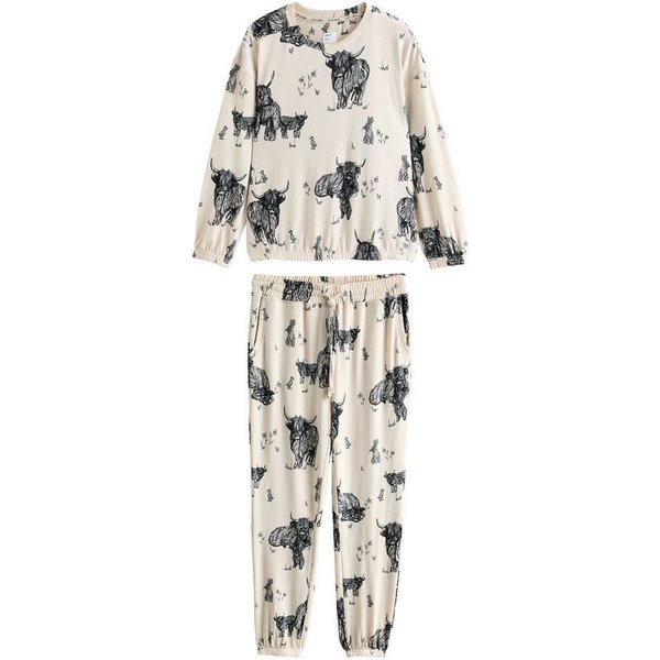 Next Pyjama Langärmeliger, gemütlicher Schlafanzug, Kurzgröße (2 tlg)