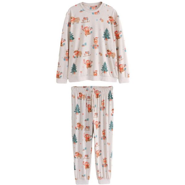 Next Pyjama Langarm-Weihnachtsschlafanzug, Familienkollektion (2 tlg)