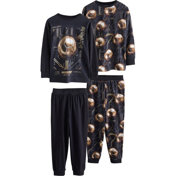 Next Pyjama Schlafanzüge mit langen Ärmeln, 2er-Pack (4 tlg)