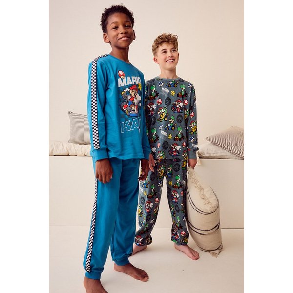 Next Pyjama Schlafanzug mit Jogginghose Baumwolle, 2er-Pack (4 tlg)