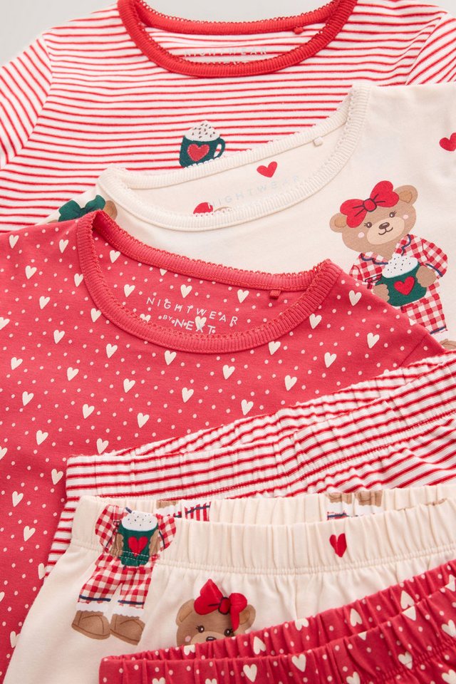 Next Pyjama Schlafanzug mit weitem Bein, 3er-Pack (6 tlg) – Bild 3 von 5