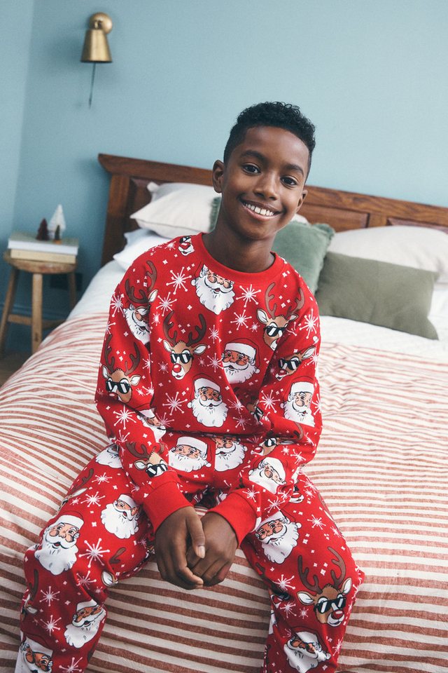 Next Pyjama Pyjama-Set mit Weihnachtsmotiv (2 tlg) – Bild 3 von 5