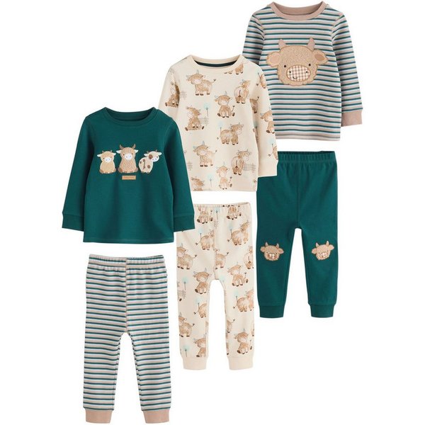 Next Pyjama Snuggle Schlafanzüge, 3er-Pack (6 tlg)