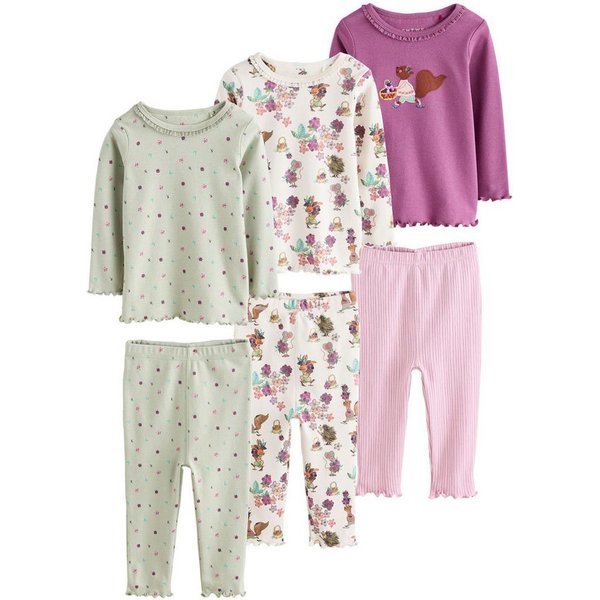 Next Pyjama Snuggle Schlafanzüge, 3er-Pack (6 tlg)