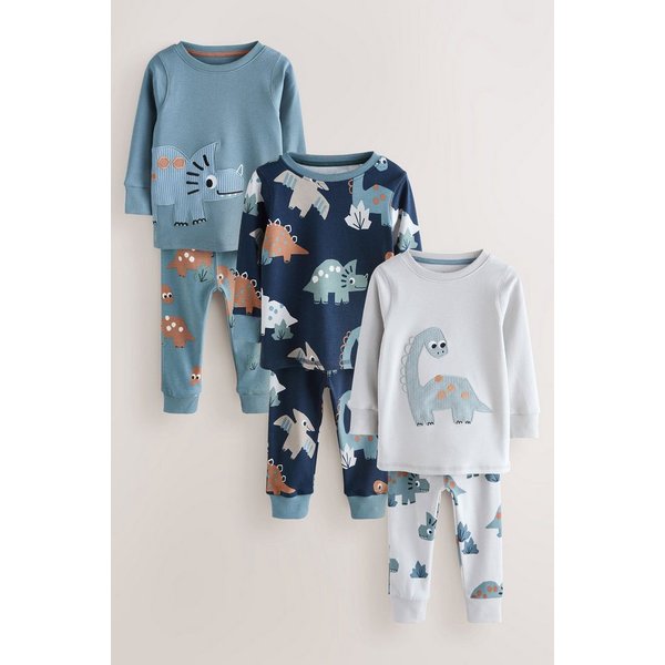 Next Pyjama Snuggle Schlafanzüge, 3er-Pack (6 tlg)