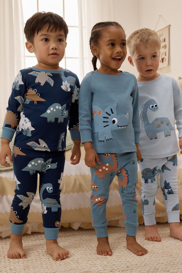 Next Pyjama Snuggle Schlafanzüge, 3er-Pack (6 tlg) – Bild 2 von 5