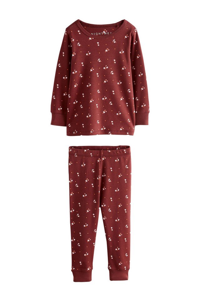 Next Pyjama Snuggle Schlafanzüge mit Blümchenprint, 3er-Pack (6 tlg) – Bild 3 von 5