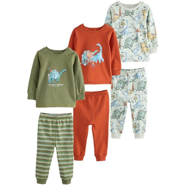 Next Pyjama Snuggle Schlafanzüge, 3er-Pack (6 tlg)