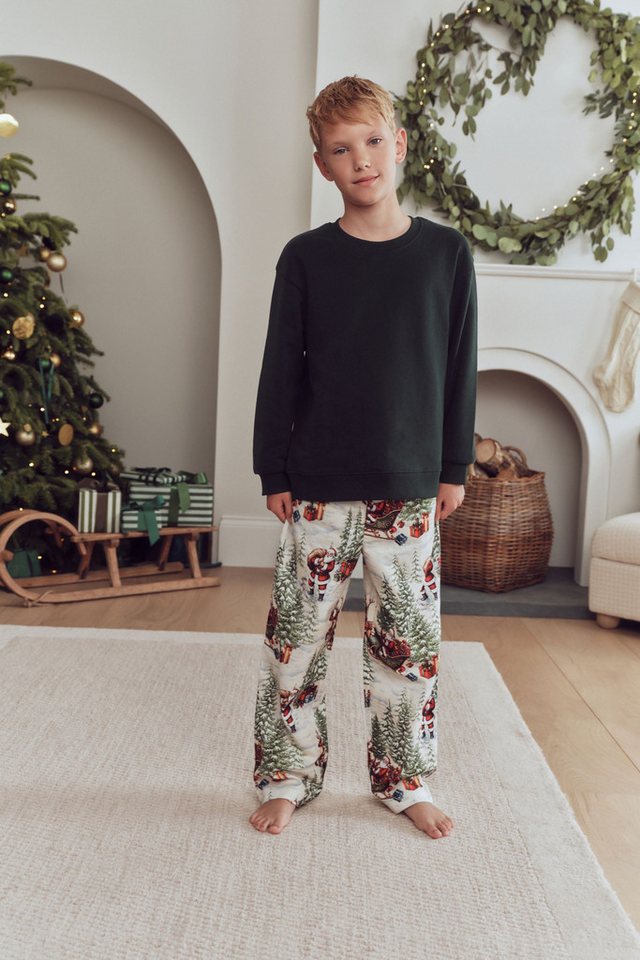 Next Pyjama Weihnachtlicher Schlafanzug, Familienkollektion (2 tlg) – Bild 5 von 5