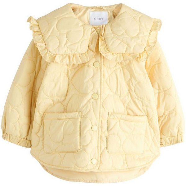 Next Regenjacke Wasserabweisende Steppjacke mit Rüschenkragen (1-St)
