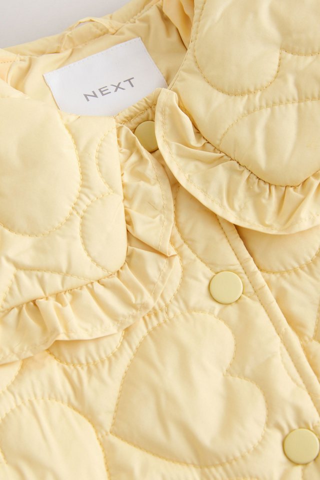 Next Regenjacke Wasserabweisende Steppjacke mit Rüschenkragen (1-St) – Bild 3 von 5