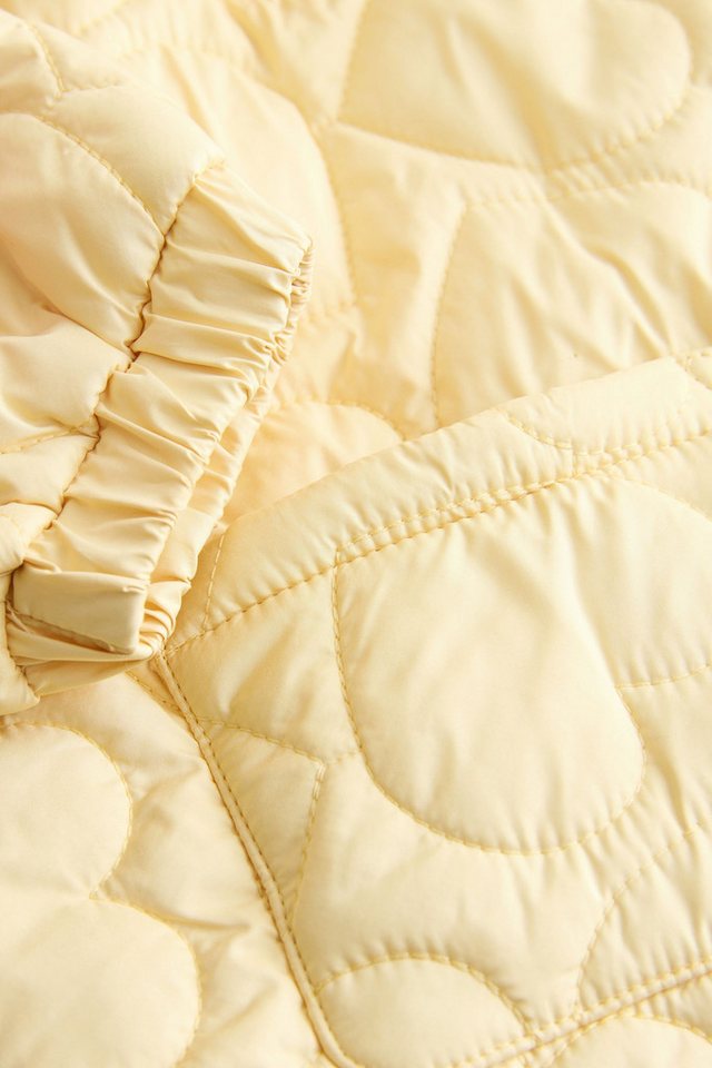 Next Regenjacke Wasserabweisende Steppjacke mit Rüschenkragen (1-St) – Bild 4 von 5