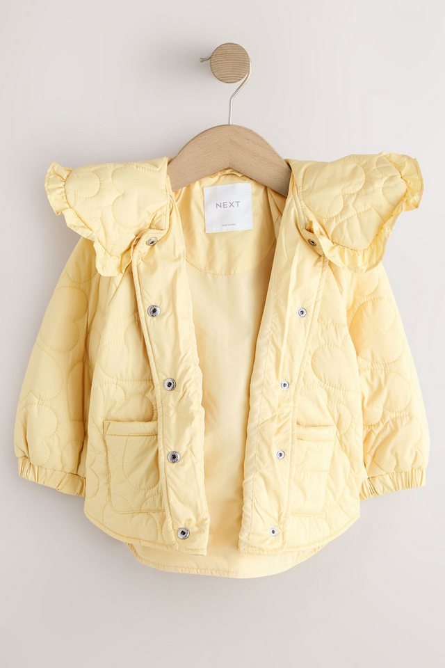 Next Regenjacke Wasserabweisende Steppjacke mit Rüschenkragen (1-St) – Bild 5 von 5