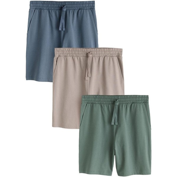 Next Relaxshorts Leichte Shorts, 3er-Pack (3-tlg)