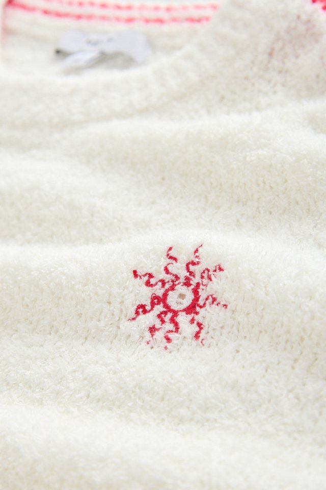 Next Rundhalspullover Frottee-Pullover mit hohem Baumwollanteil (1-tlg) – Bild 2 von 3