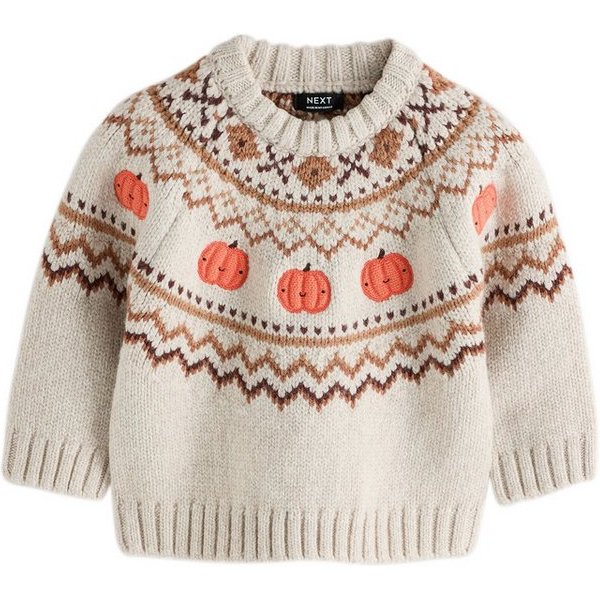 Next Rundhalspullover Halloween Strickpullover mit Rundhalsausschnitt (1-tlg)