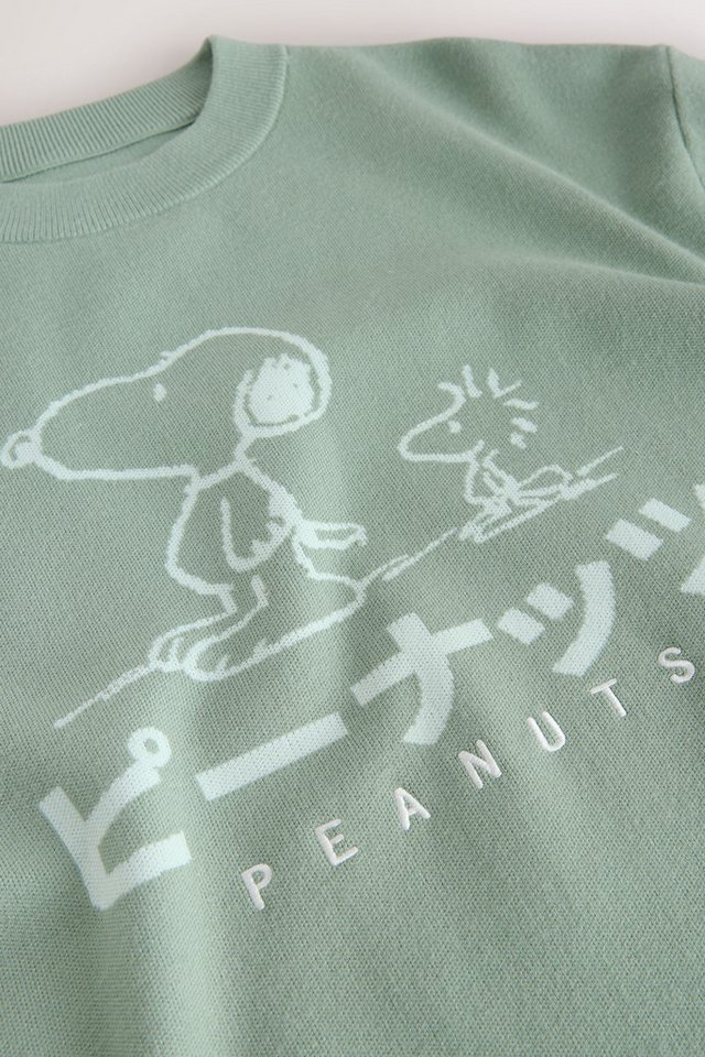 Next Rundhalspullover Relaxed Fit Rundhalspullover mit Snoopy-Print (1-tlg) – Bild 4 von 5
