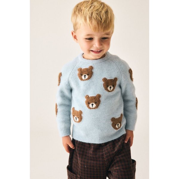 Next Rundhalspullover Strickpullover mit Figurenmuster (1-tlg)
