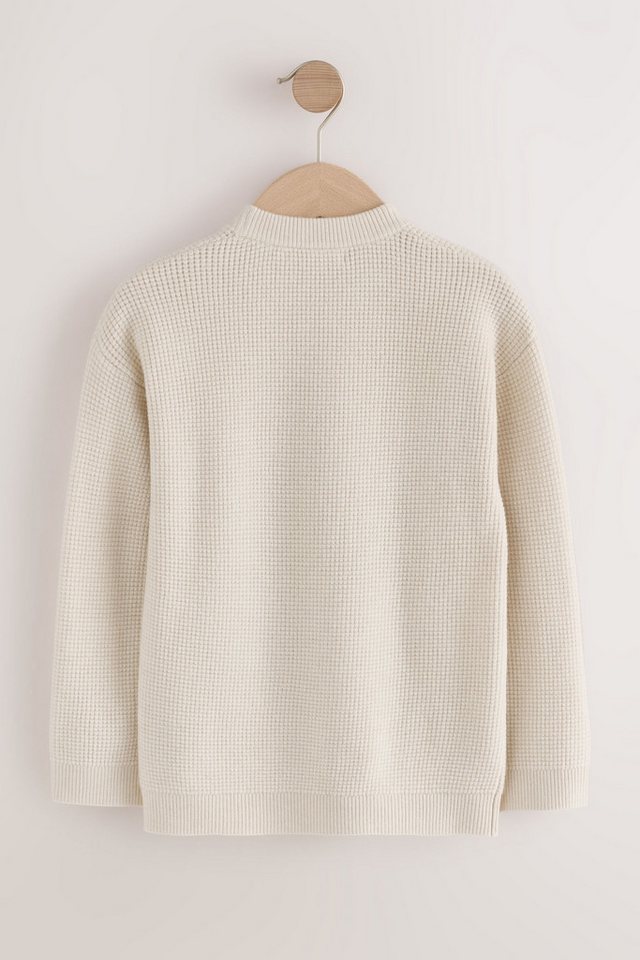Next Rundhalspullover Strukturierter Strickpullover, Rundhalsausschnitt (1-tlg) – Bild 2 von 4