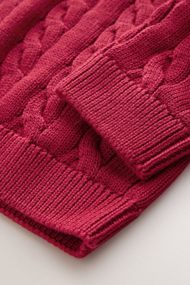 Next Rundhalspullover Zopfmusterpullover aus 100 % Baumwolle (1-tlg) – Bild 4 von 4