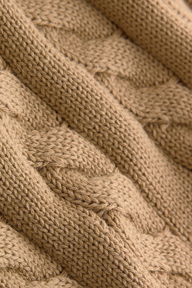 Next Rundhalspullover Zopfmusterpullover aus 100 % Baumwolle (1-tlg) – Bild 3 von 3