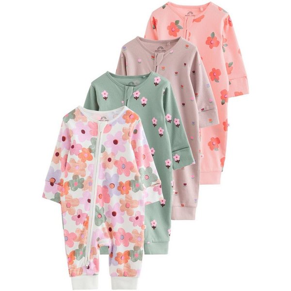 Next Schlafoverall Babyschlafanzüge, 4er-Pack (4-tlg)