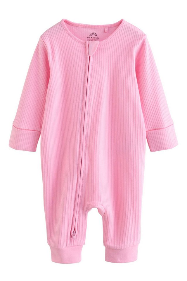 Next Schlafoverall Gerippte Babyschlafanzüge, 3er-Pack (3-tlg) – Bild 4 von 5