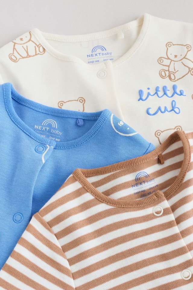 Next Schlafoverall Gerippte Babyschlafanzüge, 3er-Pack (3-tlg) – Bild 2 von 5