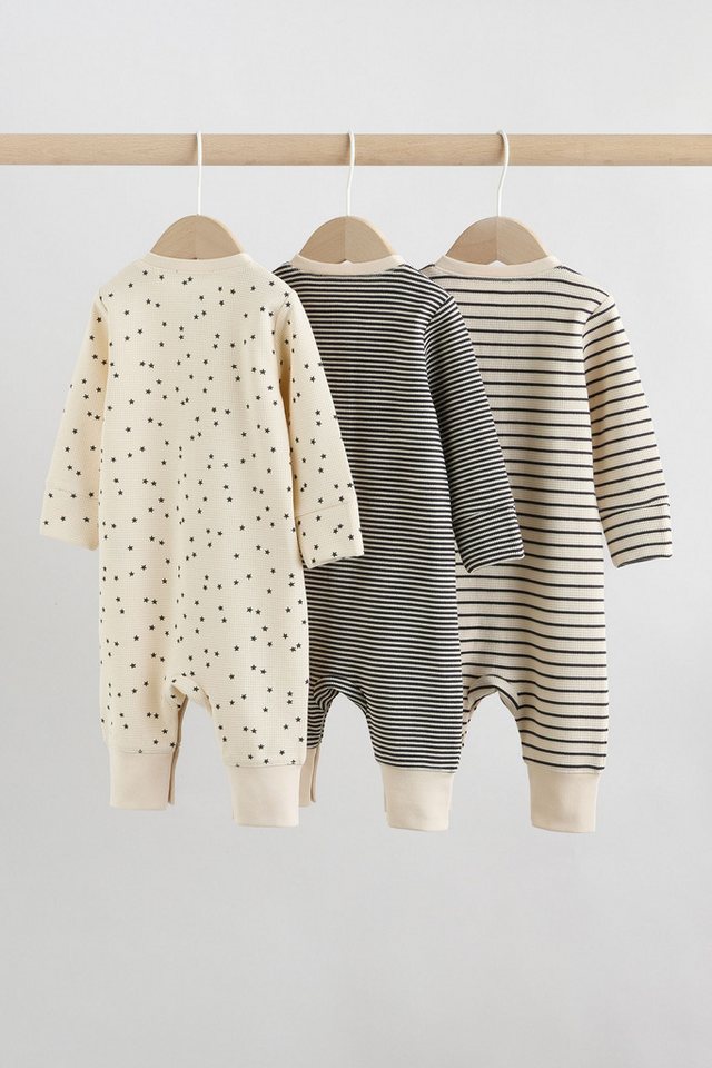 Next Schlafoverall Gerippte Babyschlafanzüge, 3er-Pack (3-tlg) – Bild 2 von 5