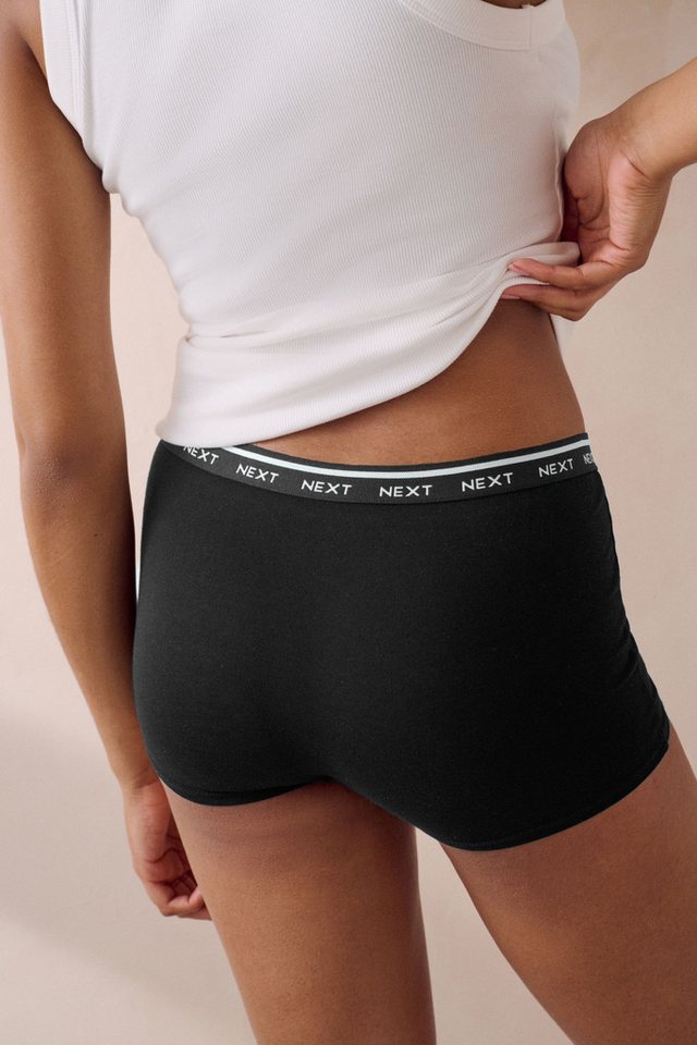 Next Schlüpfer Slips mit Logo im 4er-Pack, Boyshorts (4-St) – Bild 3 von 5