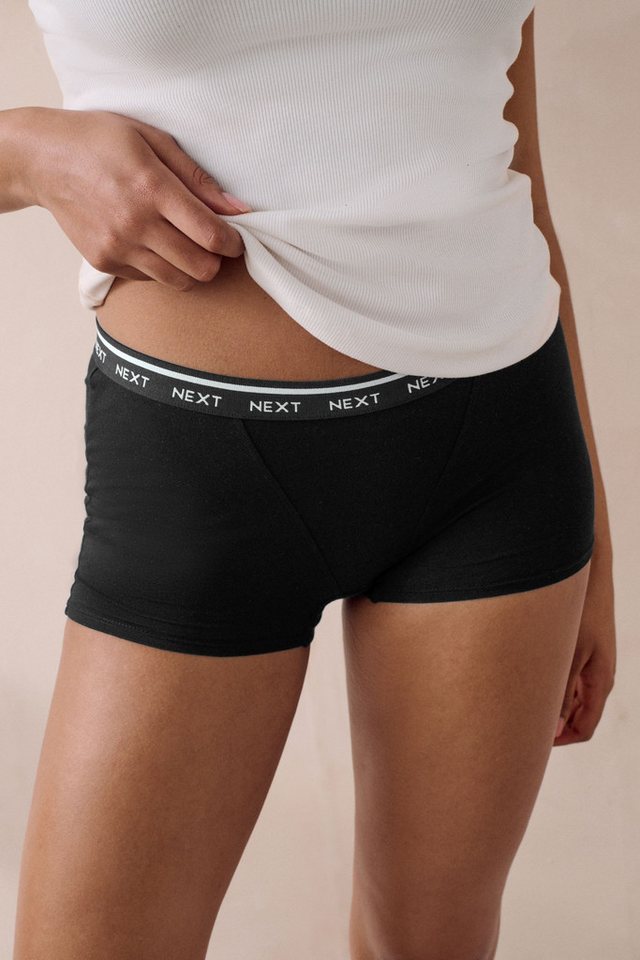 Next Schlüpfer Slips mit Logo im 4er-Pack, Boyshorts (4-St) – Bild 5 von 5