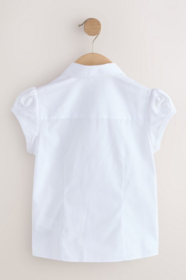 Next Shirtbluse 2er-Pack Kurzarmblusen mit Spitzenrand am Kragen (2-tlg) – Bild 2 von 5