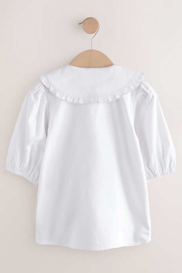 Next Shirtbluse Bluse mit Rüschenkragen, Klettverschluss (1-tlg) – Bild 2 von 5
