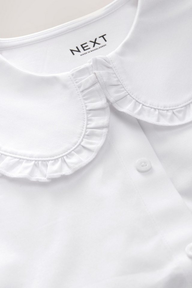 Next Shirtbluse Bluse mit Rüschenkragen, Klettverschluss (1-tlg) – Bild 3 von 5