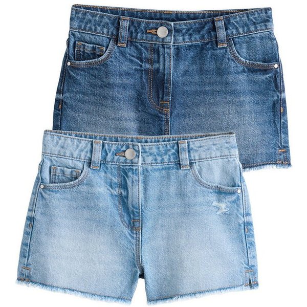 Next Shorts Ausgefranste Shorts, 2er-Pack (2-tlg)