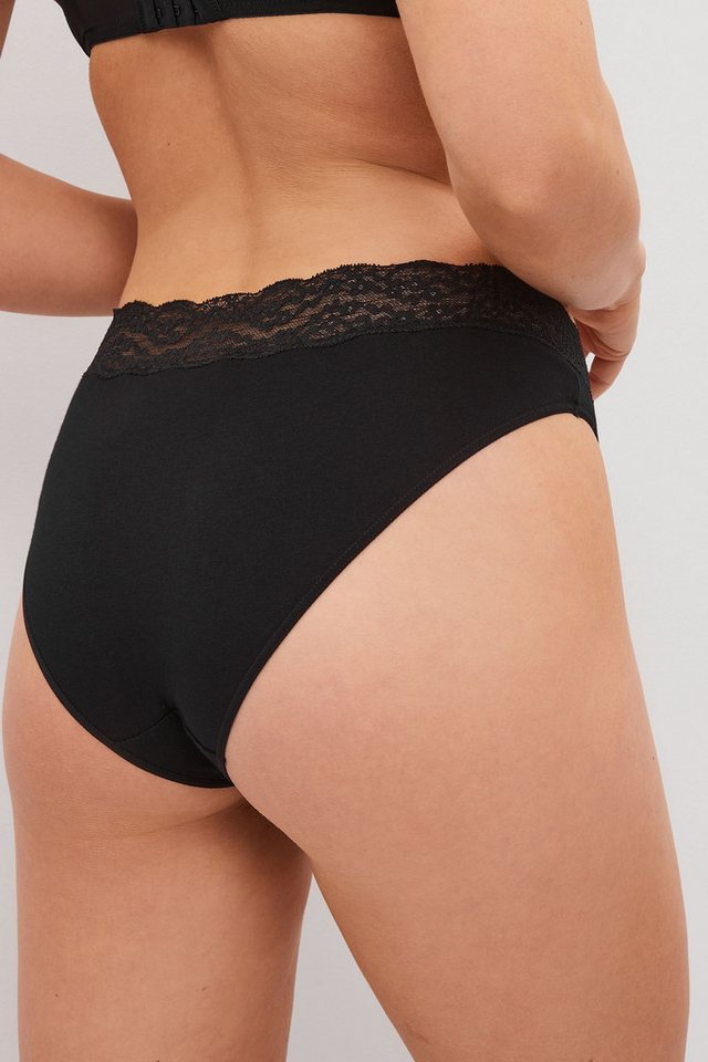 Next Slip Baumwollslips mit Spitze und hohem Bein, 7er-Pack (7-St) – Bild 2 von 5
