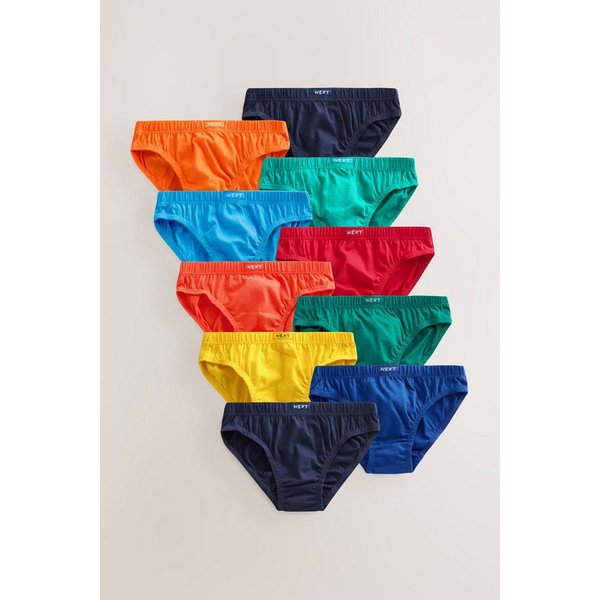 Next Slip Unterhosen aus 100 % Baumwolle, 10er-Pack (10-St)