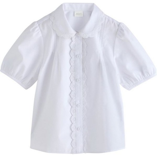 Next Spitzenbluse Bluse mit Dreiviertelärmeln und Spitzenbesatz (1-tlg)